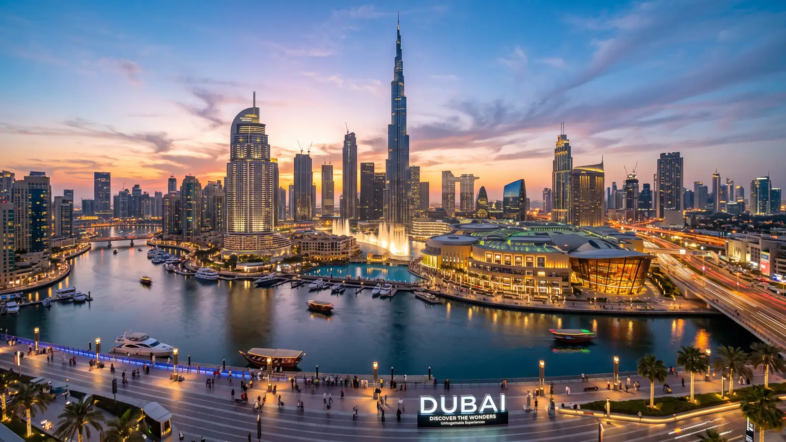 Dubai silueti ve Burj Khalifa